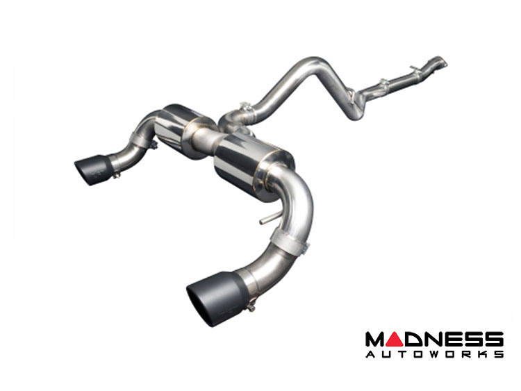Ford Bronco Performance Exhaust System - Cat Back - Dual Exit - Injen - 3" - Black Tips